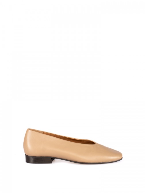 Leather Flat Shoes