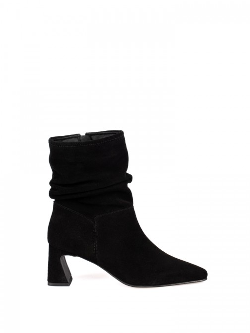 Suede Heeled Ankle Boots