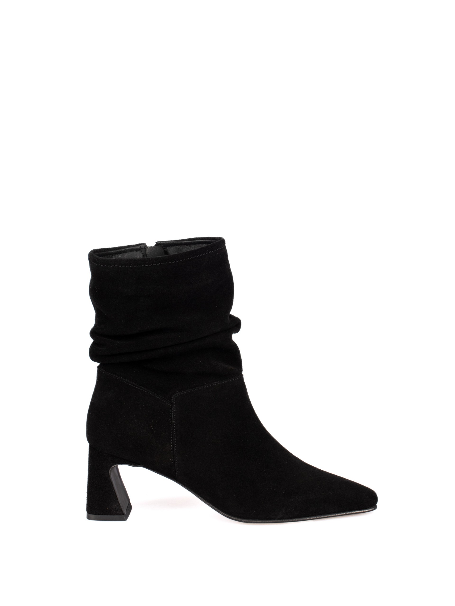 Suede Heeled Ankle Boots