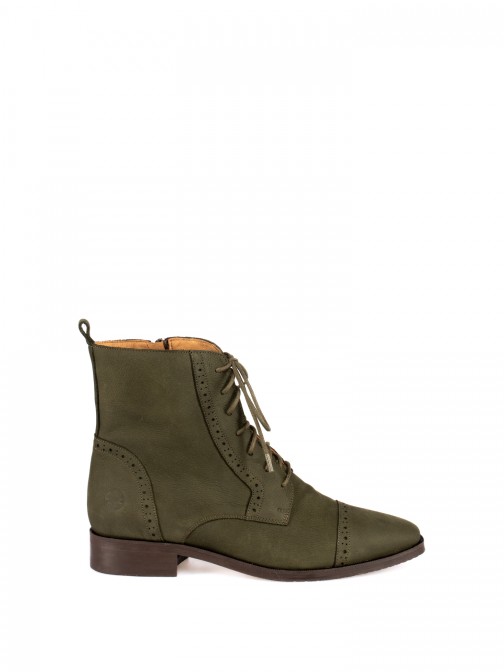 Nubuck Leather Oxford Ankle Boots Nubuck Leather Oxford Ankle Boots