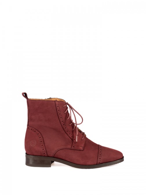 Nubuck Leather Oxford Ankle Boots Nubuck Leather Oxford Ankle Boots