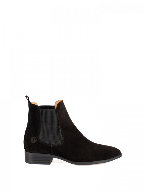 Flat Suede Ankle Boots
