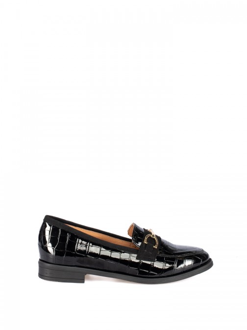 Croco patent leather moccasin Croco patent leather moccasin