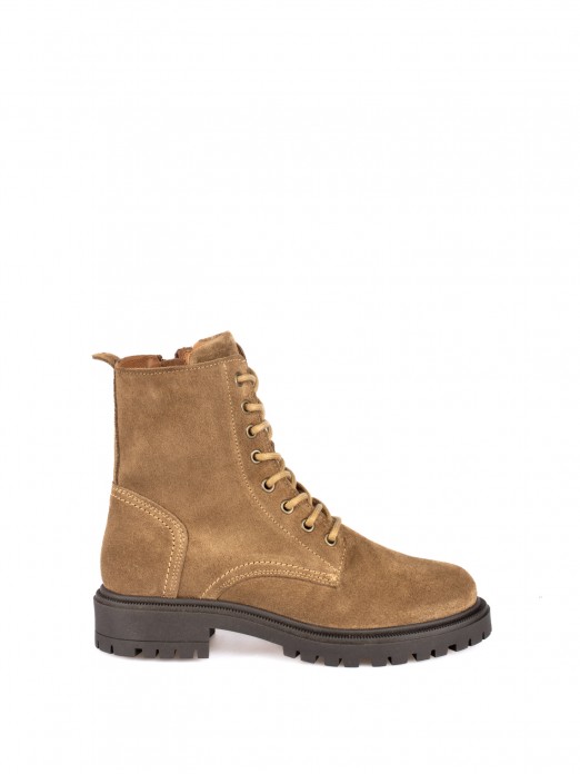 Suede Military Ankle Boots Suede Military Ankle Boots