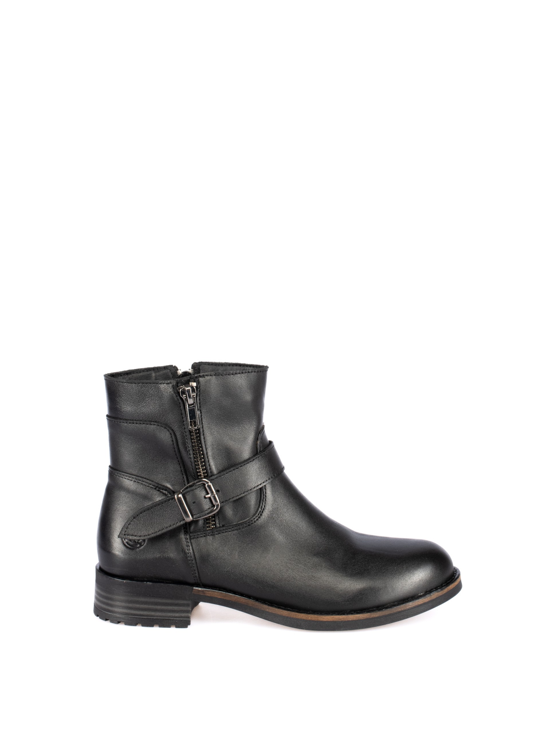 Biker leather Ankle Boot
