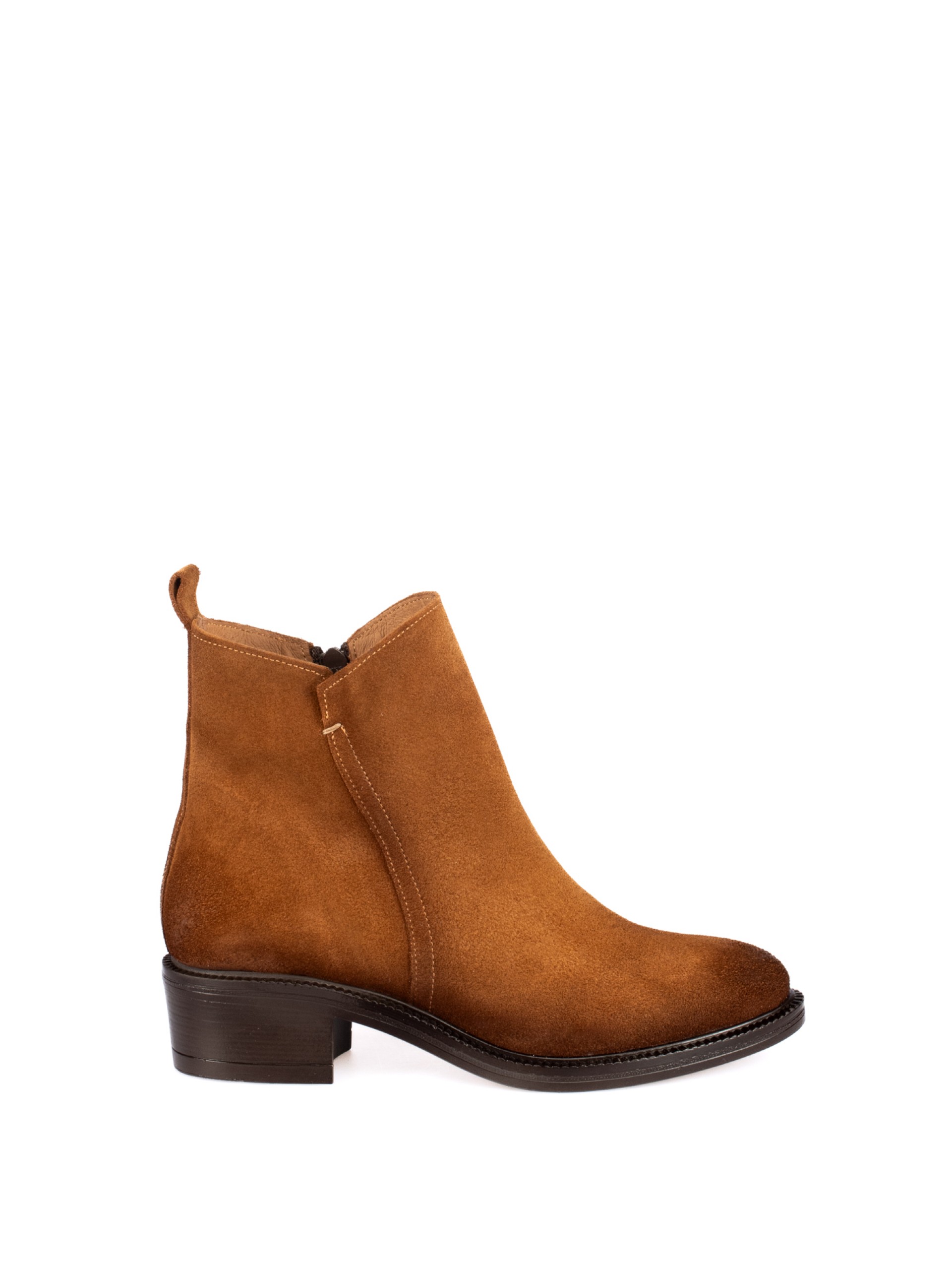 Suede ankle boot