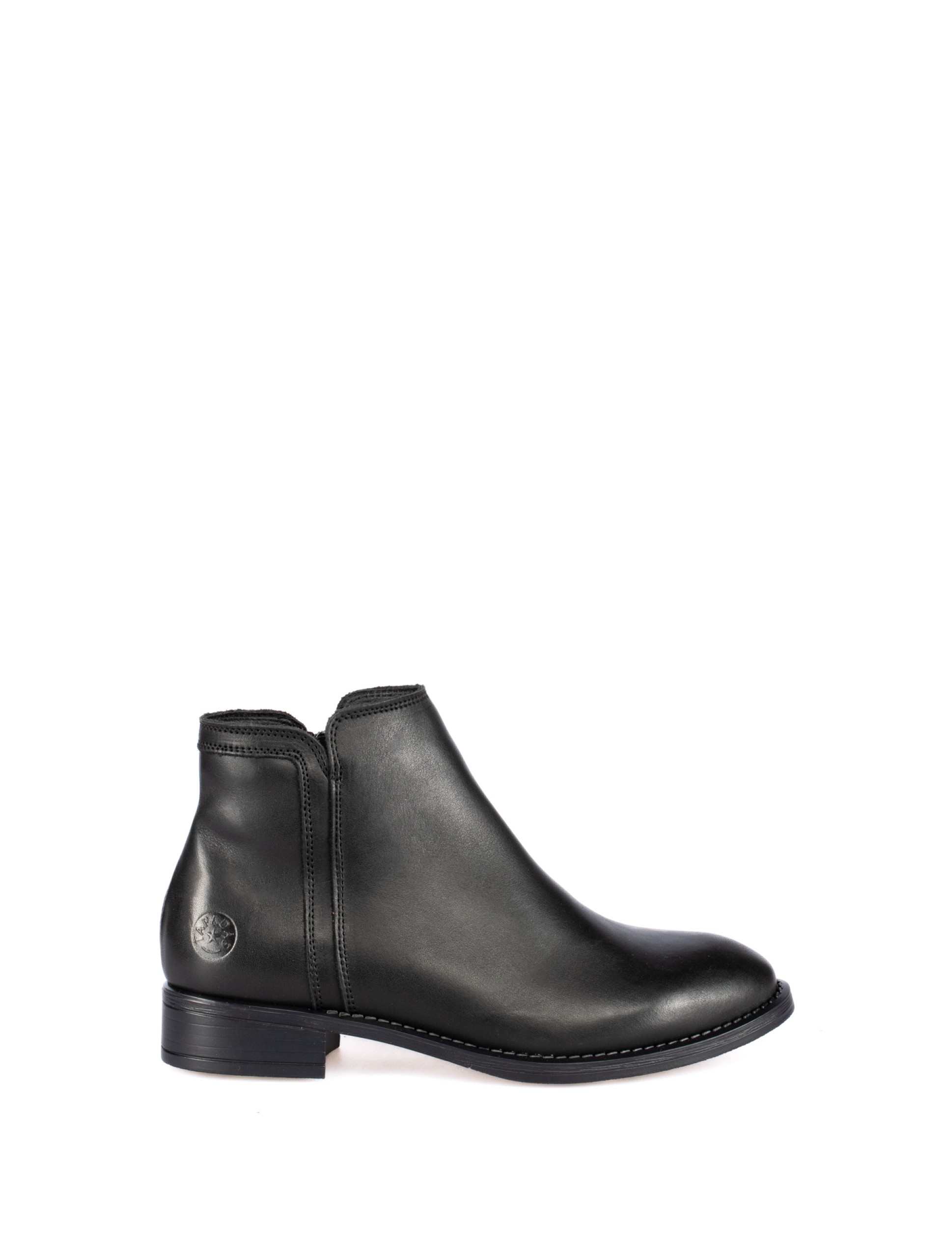 Flat Leather Boot