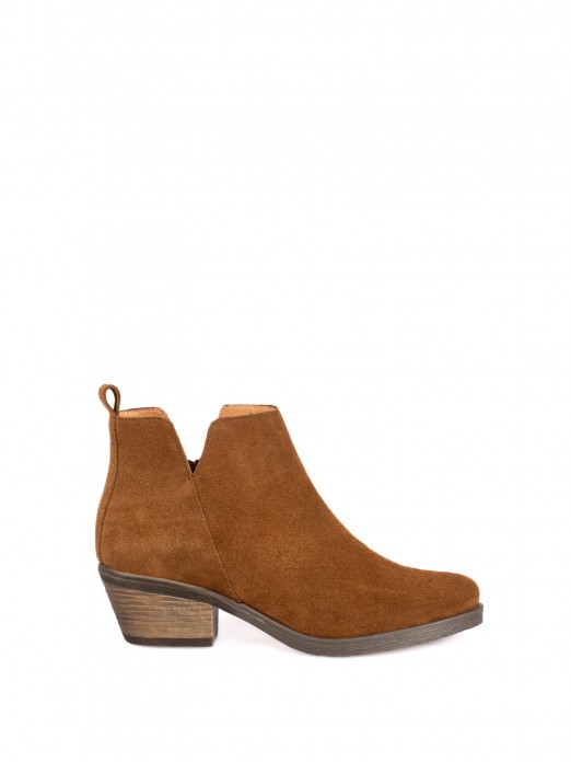 Suede Texan Ankle Boots Suede Texan Ankle Boots