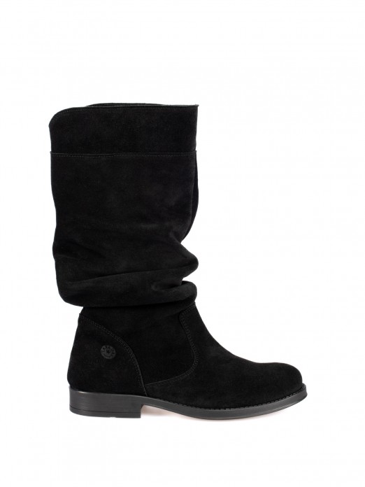 Bota de Cano Alto Enrugado