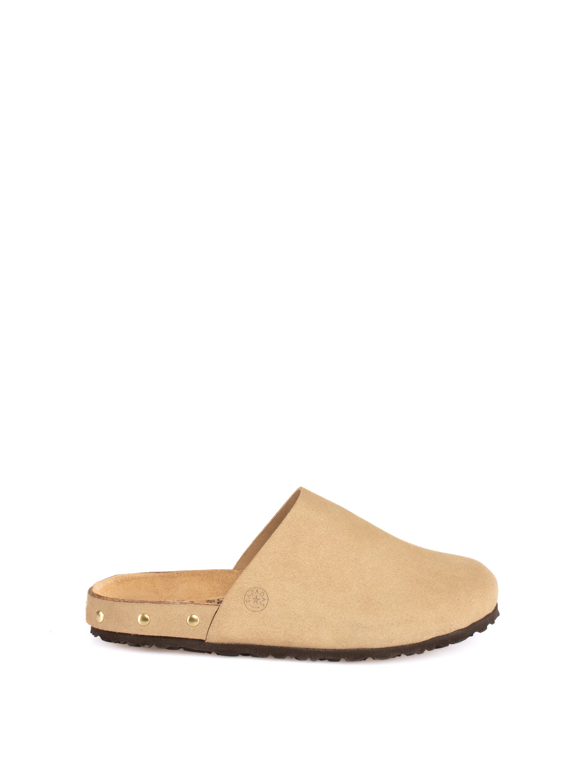Bio suede clog with studs