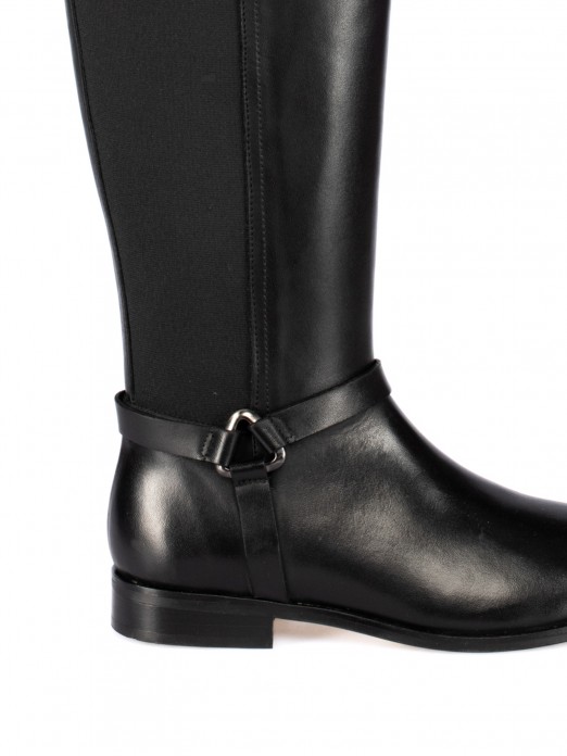 Bota Cavaleira em Pele Bota Cavaleira em Pele