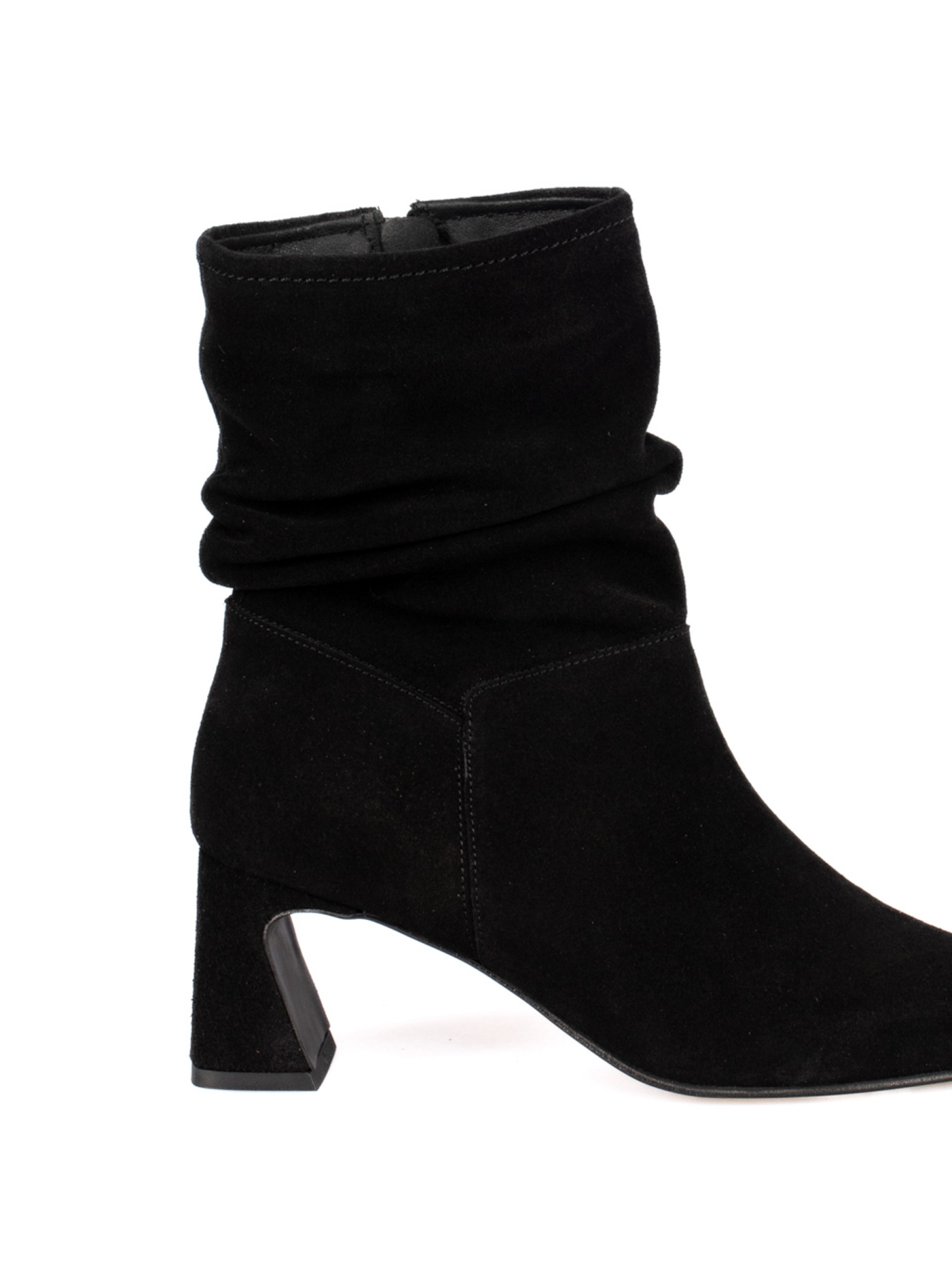 Suede Heeled Ankle Boots