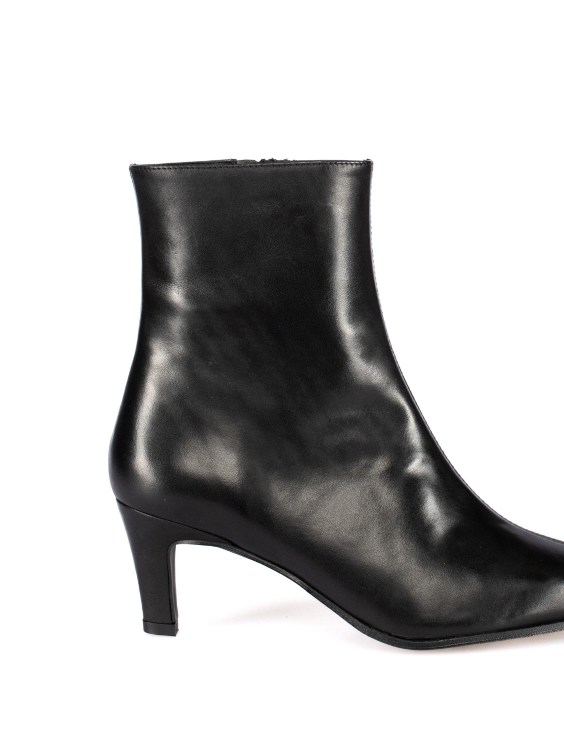 Leather Heeled Ankle Boots
