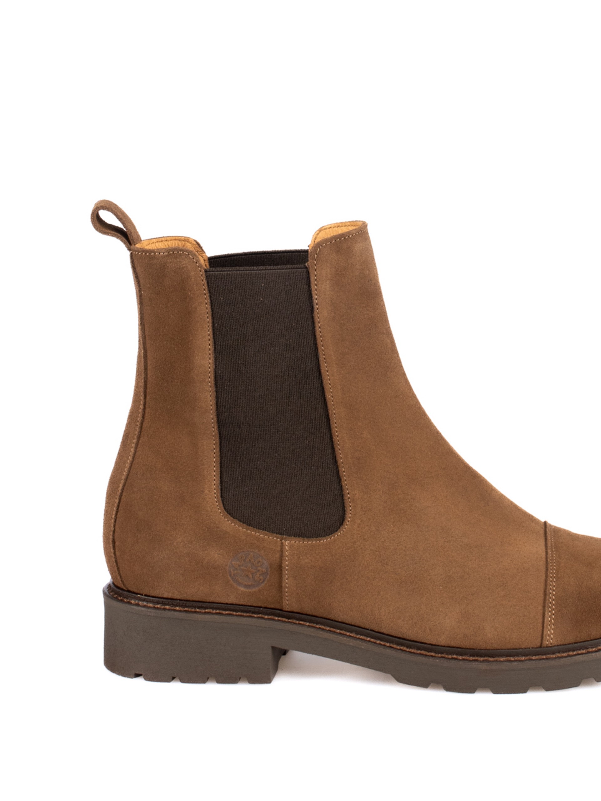 Suede Ankle Boots with Elastic