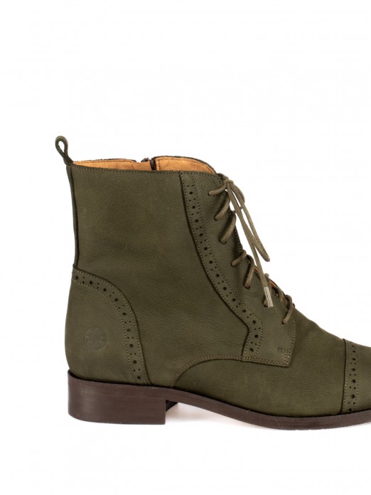 Nubuck Leather Oxford Ankle Boots Nubuck Leather Oxford Ankle Boots