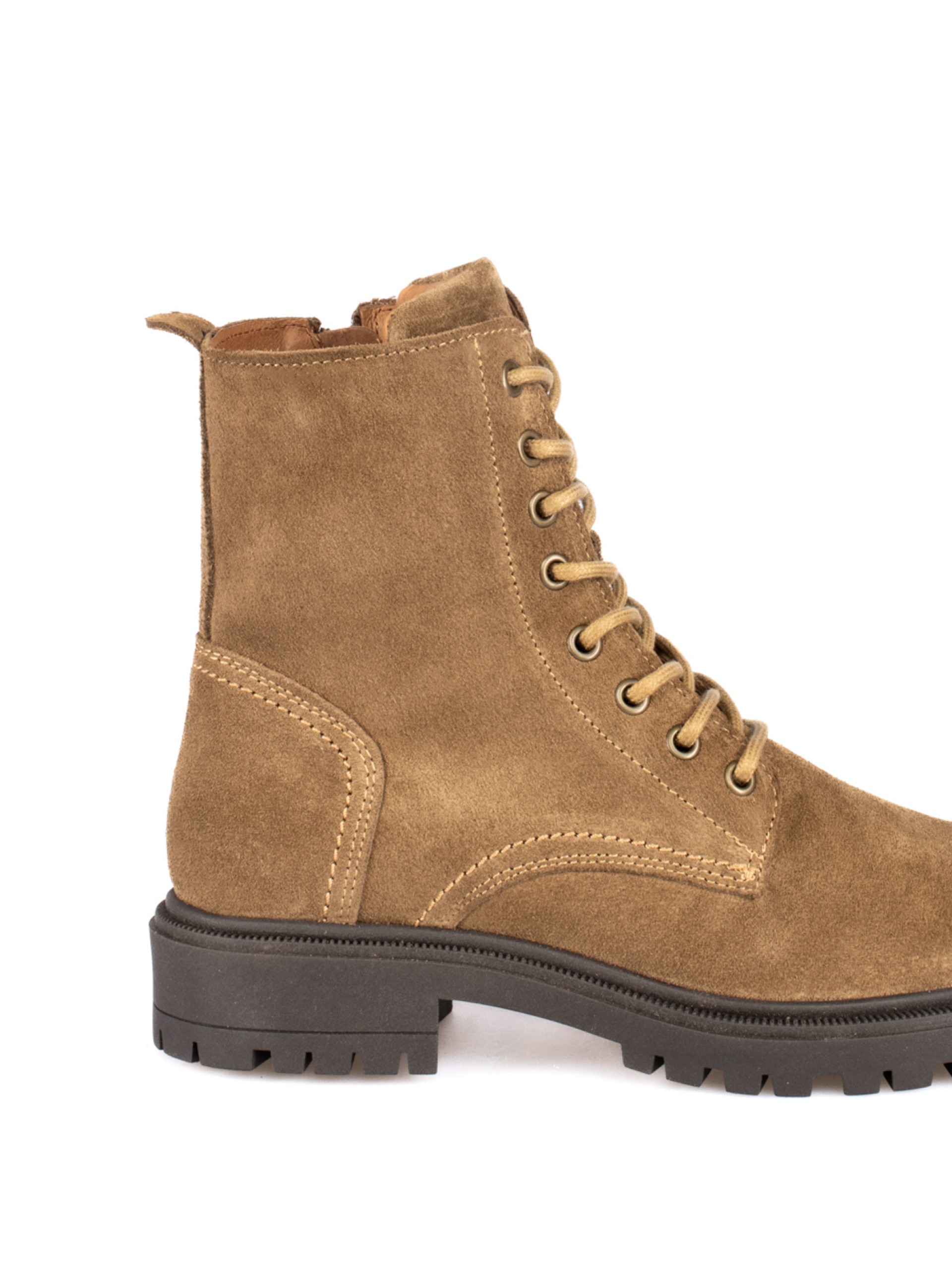Suede Military Ankle Boots