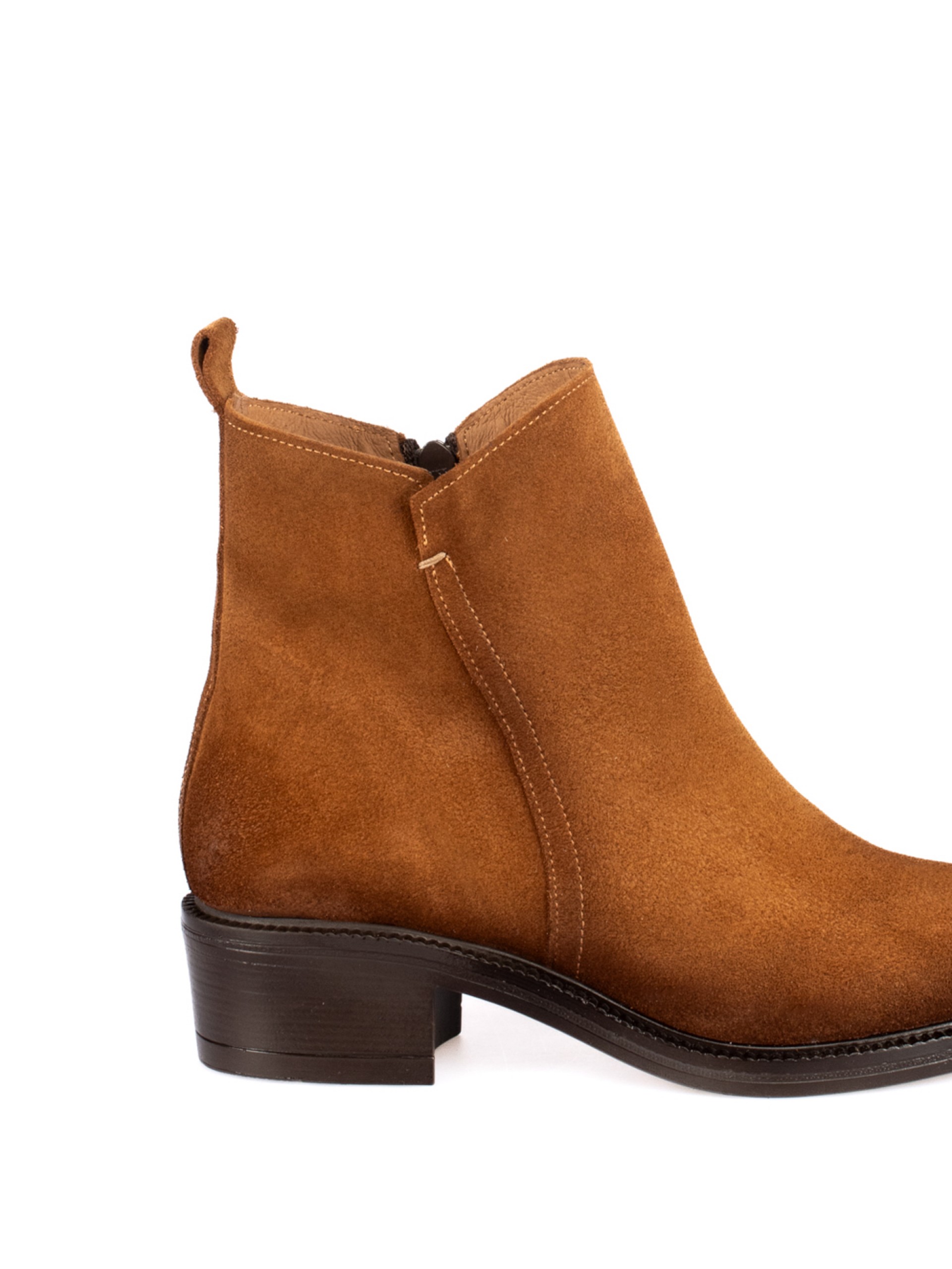 Suede ankle boot