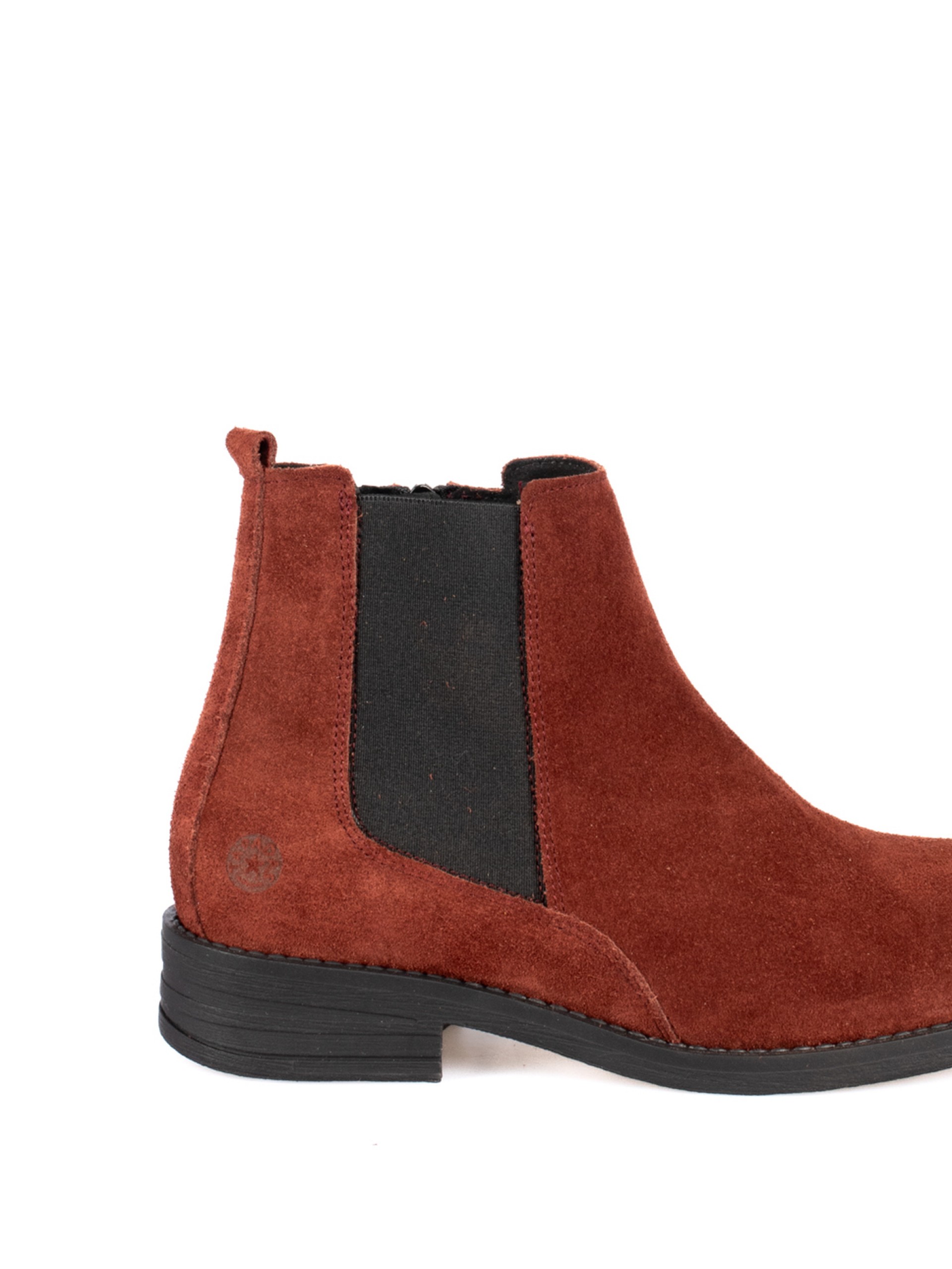 Suede Ankle Boots with Elastic Sides