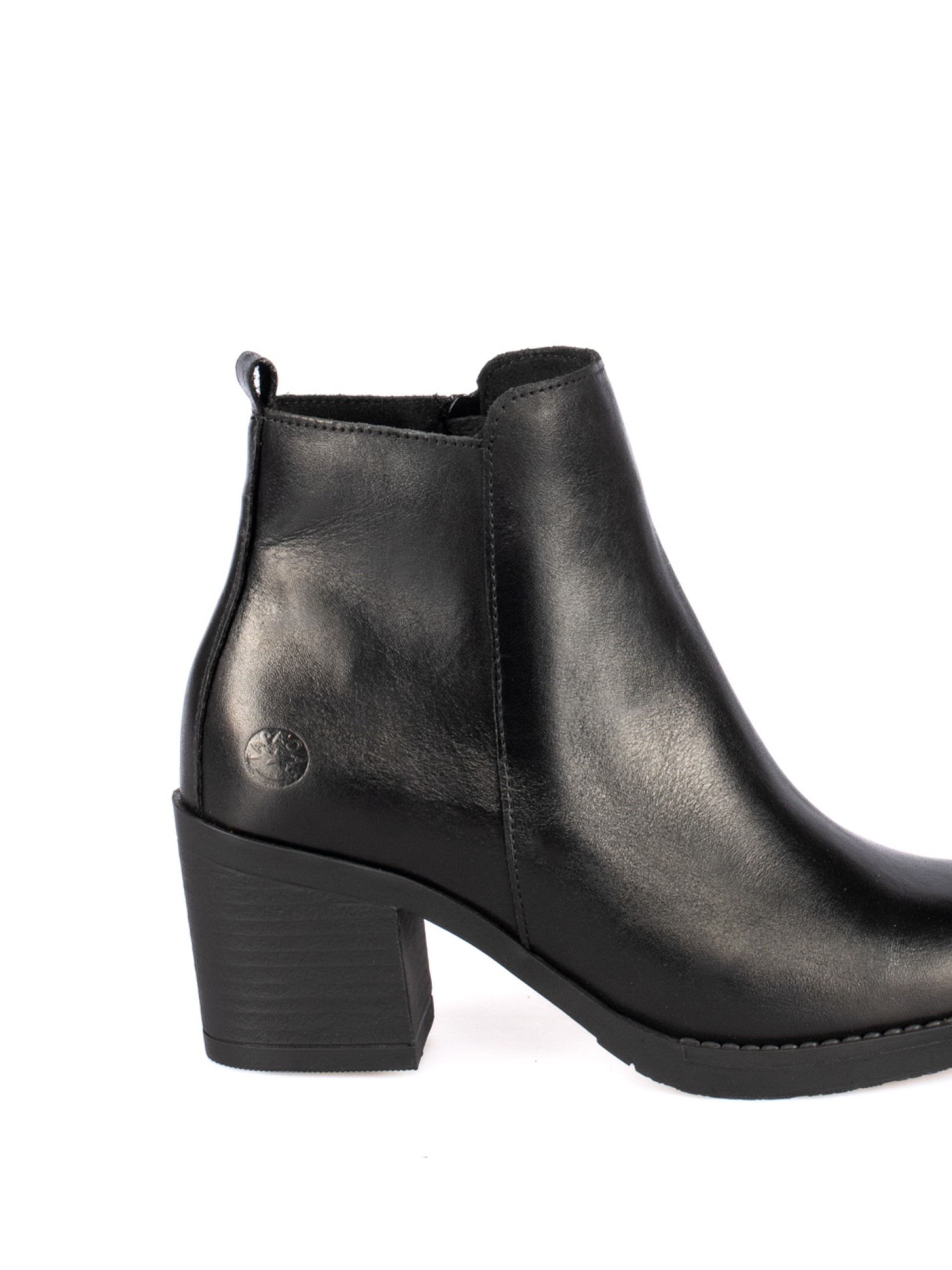 Plain Leather Ankle Boots