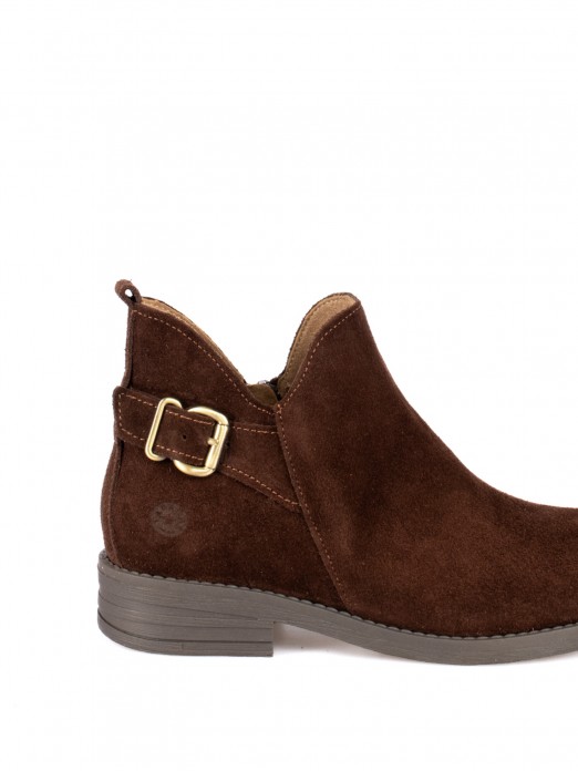 Suede Ankle Boots with Buckle Suede Ankle Boots with Buckle