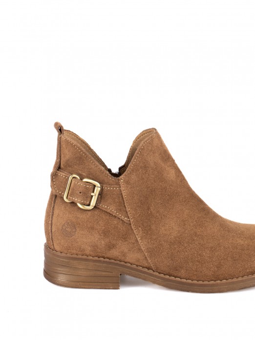 Suede Ankle Boots with Buckle Suede Ankle Boots with Buckle