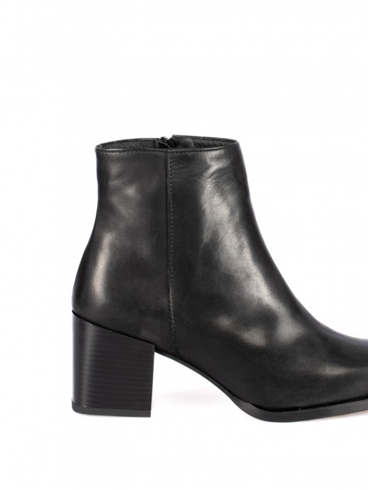 Leather Heeled Ankle Boot Leather Heeled Ankle Boot