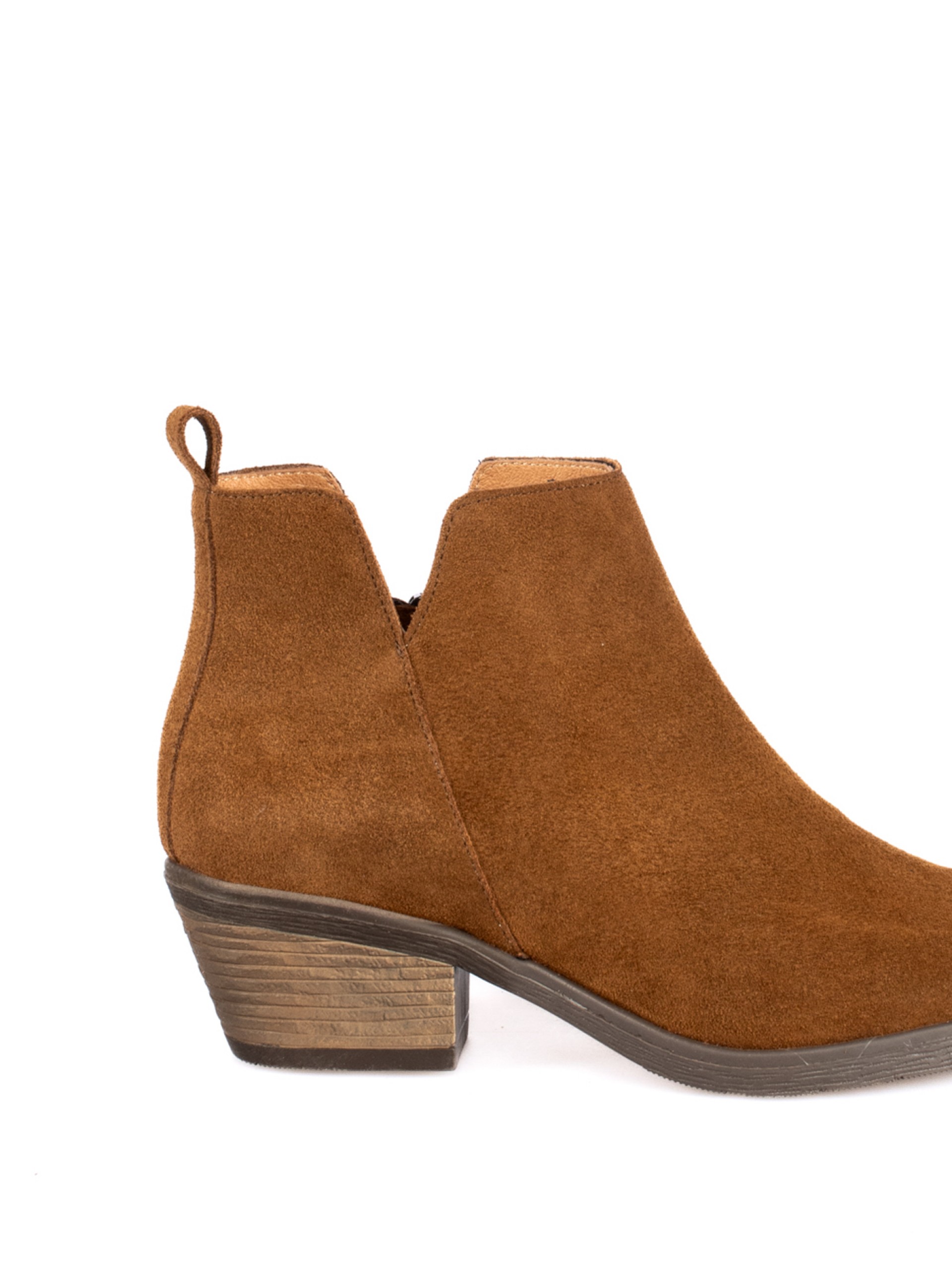 Suede Texan Ankle Boots