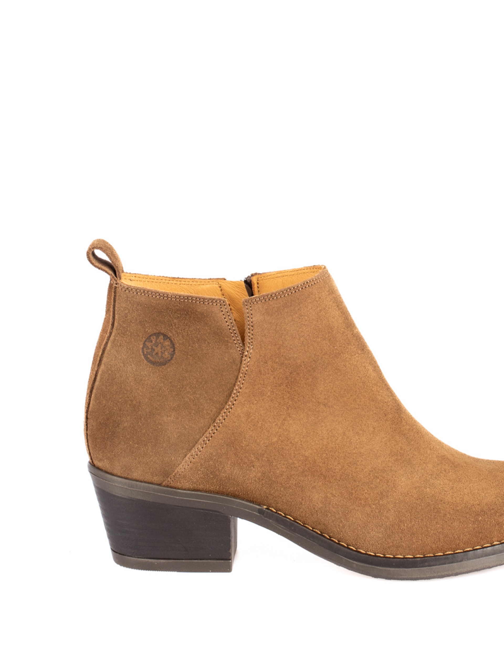 Suede Western Ankle Boots