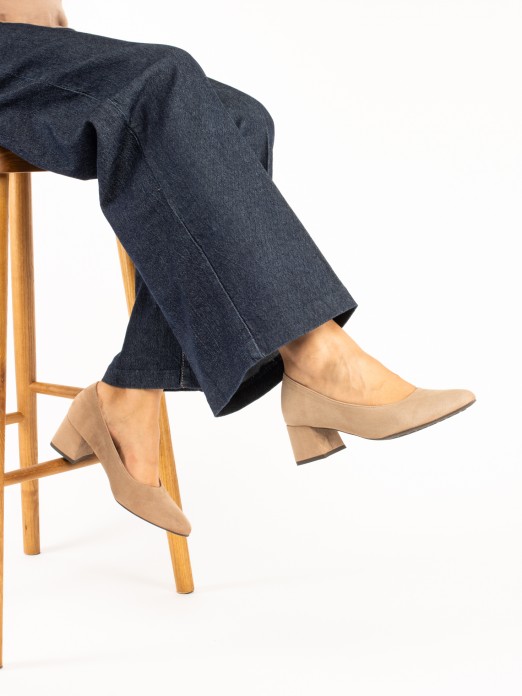 Suede High Heel Shoe Suede High Heel Shoe