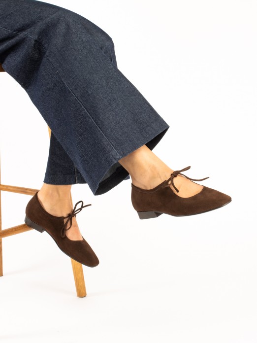 Suede Lace-Up Shoes Suede Lace-Up Shoes