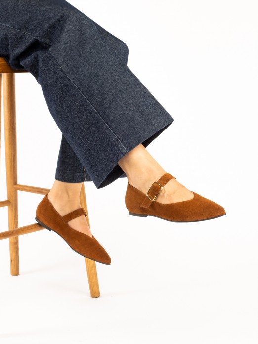 Suede Mary Jane Shoes Suede Mary Jane Shoes