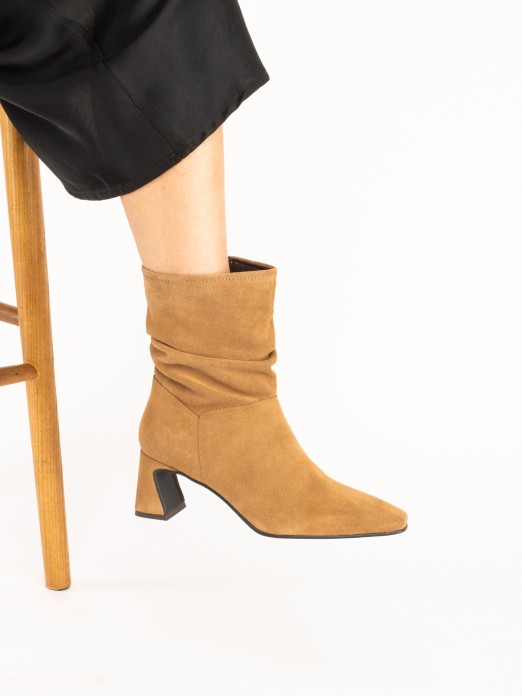 Suede Heeled Ankle Boots Suede Heeled Ankle Boots