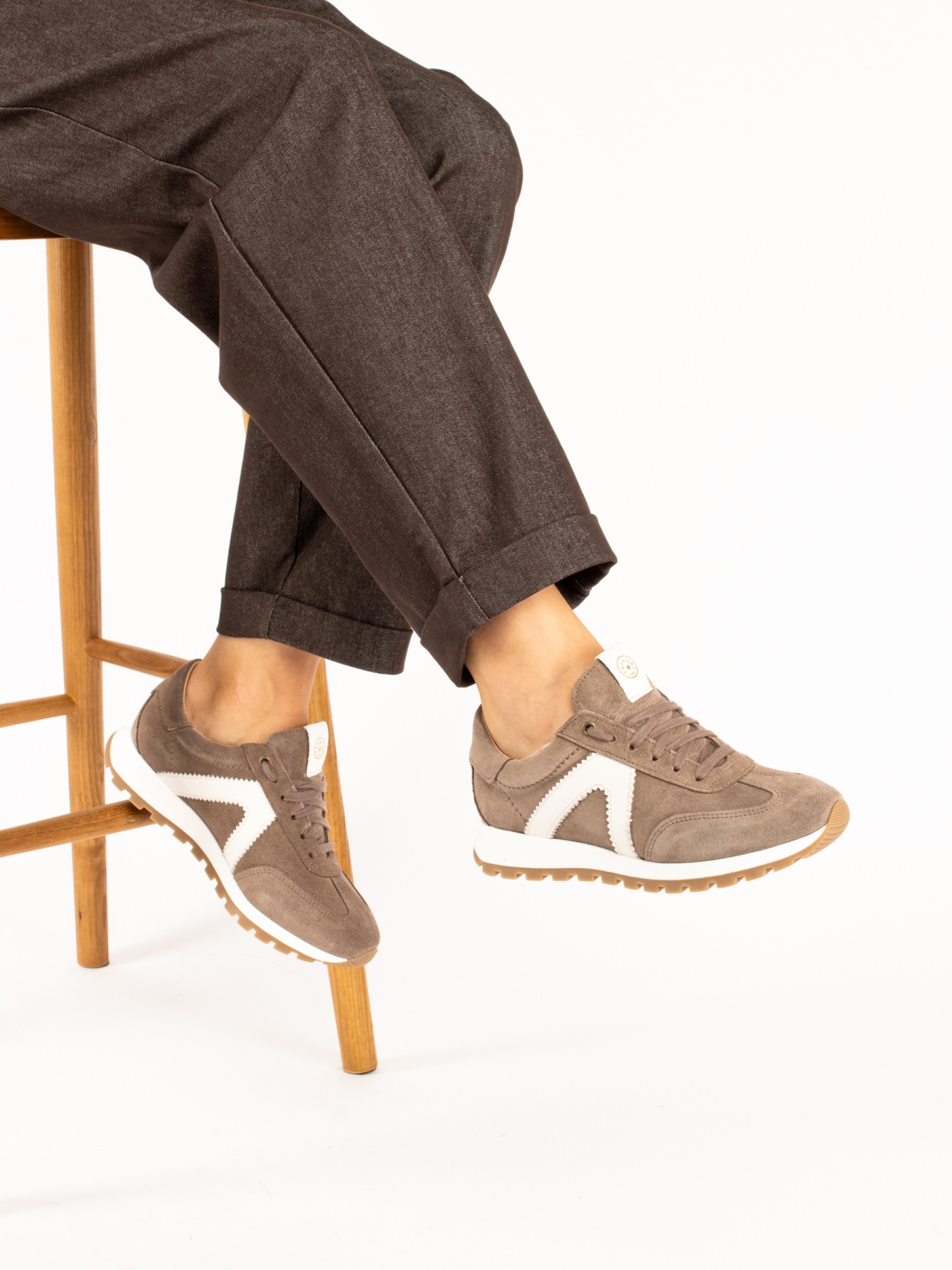 Suede and Leather Sneakers