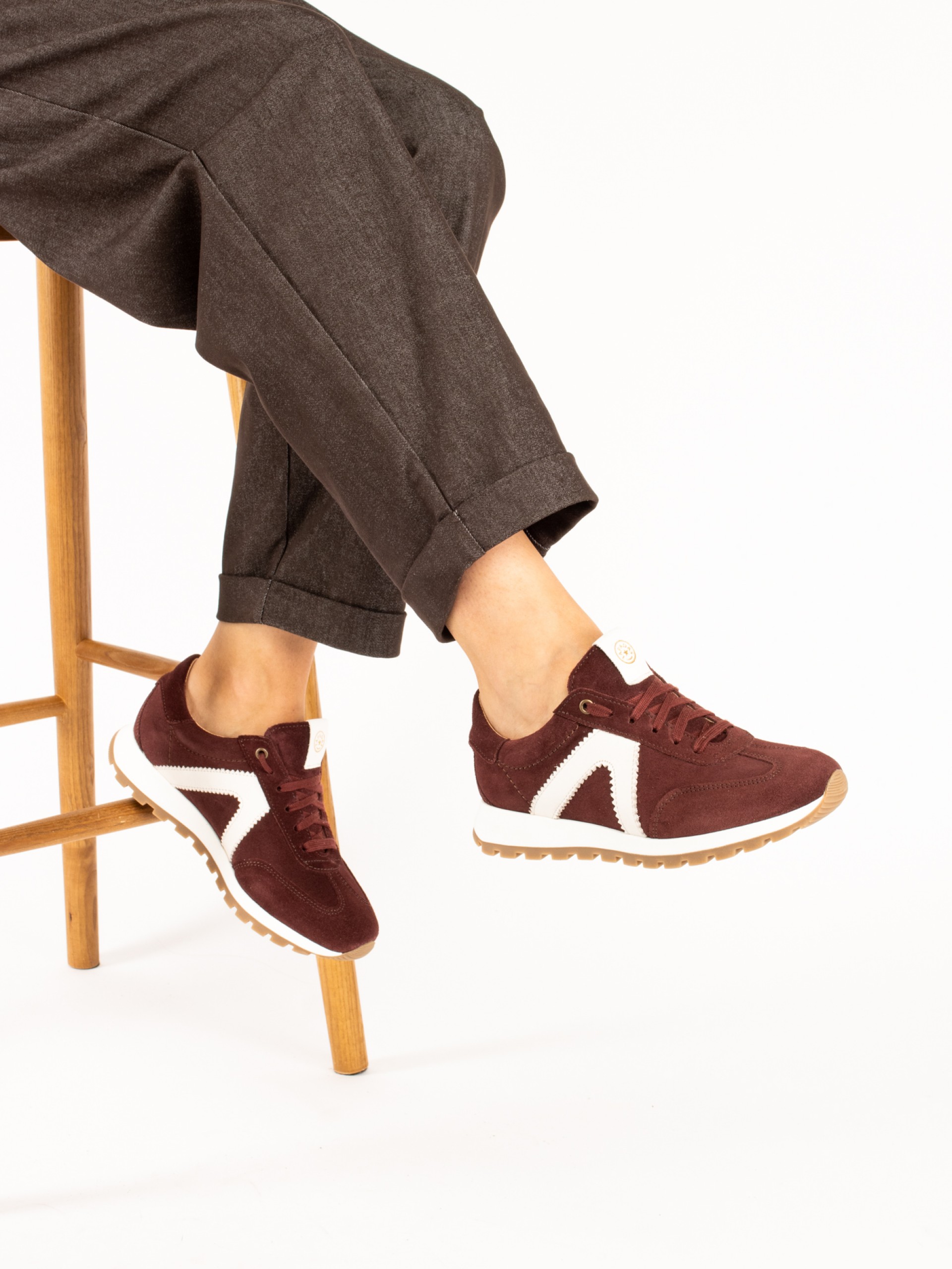 Suede and Leather Sneakers
