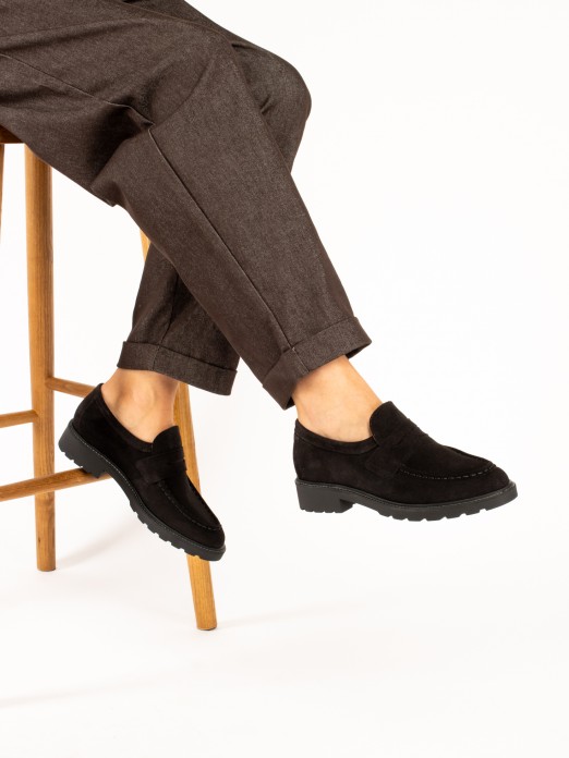 Suede Loafers