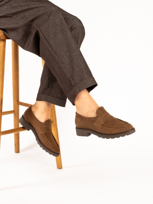 Suede Loafers
