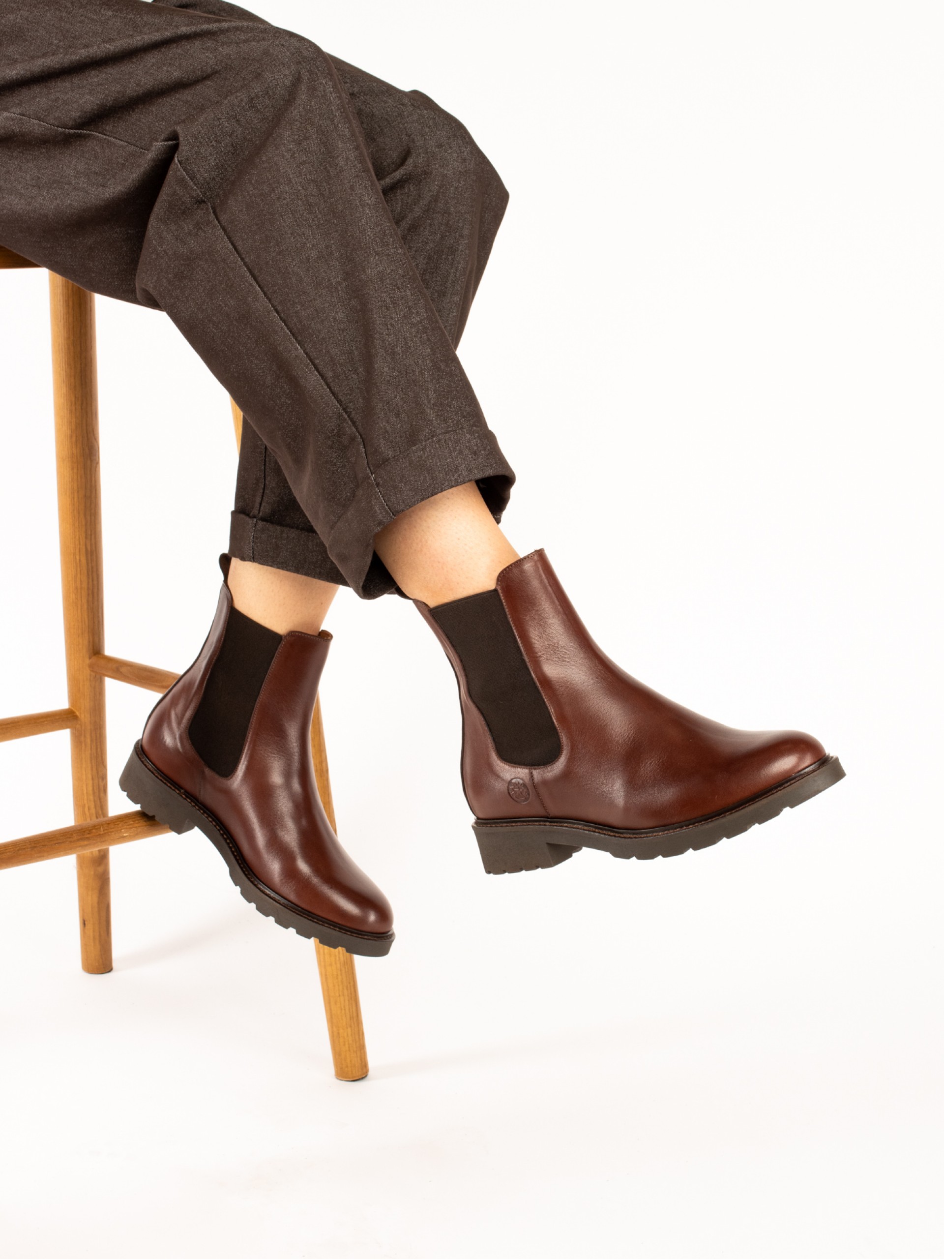 Suede Ankle Boots with Elastic