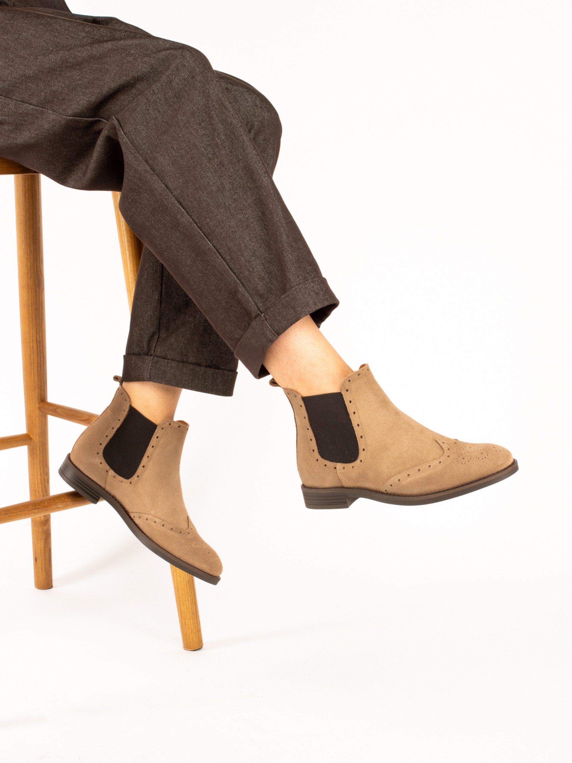 Suede Chelsea Ankle Boots