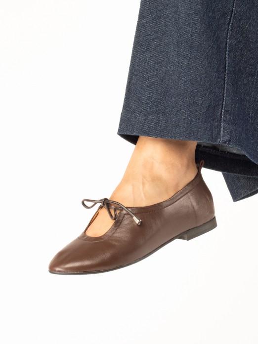 Leather Ballet Flats