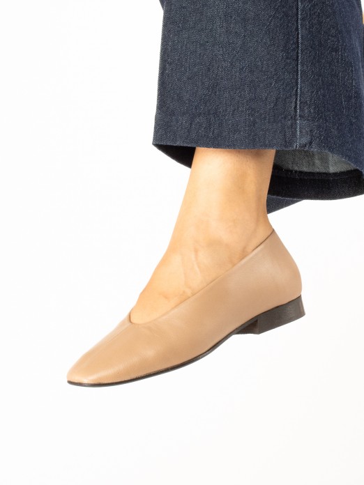 Leather Flat Shoes Leather Flat Shoes