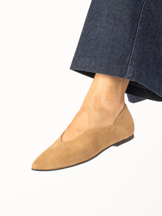 Suede Sabrina-Style Shoes Suede Sabrina-Style Shoes
