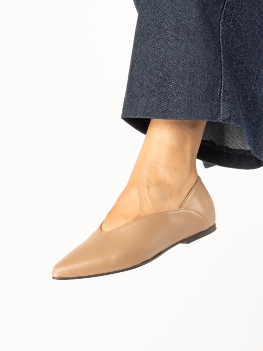 Leather Sabrina-Style Shoes Leather Sabrina-Style Shoes