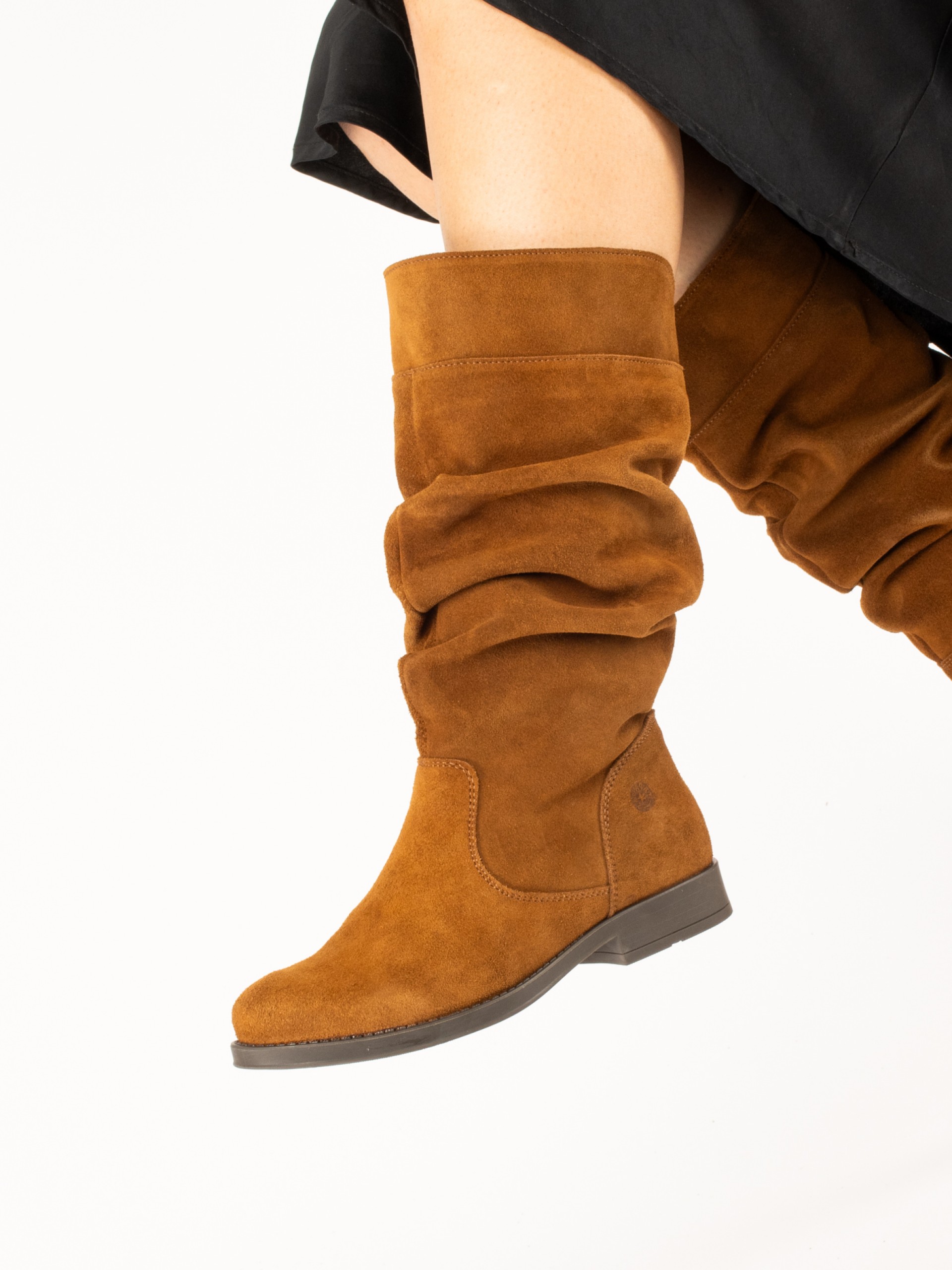 Bota de Cano Alto Enrugado