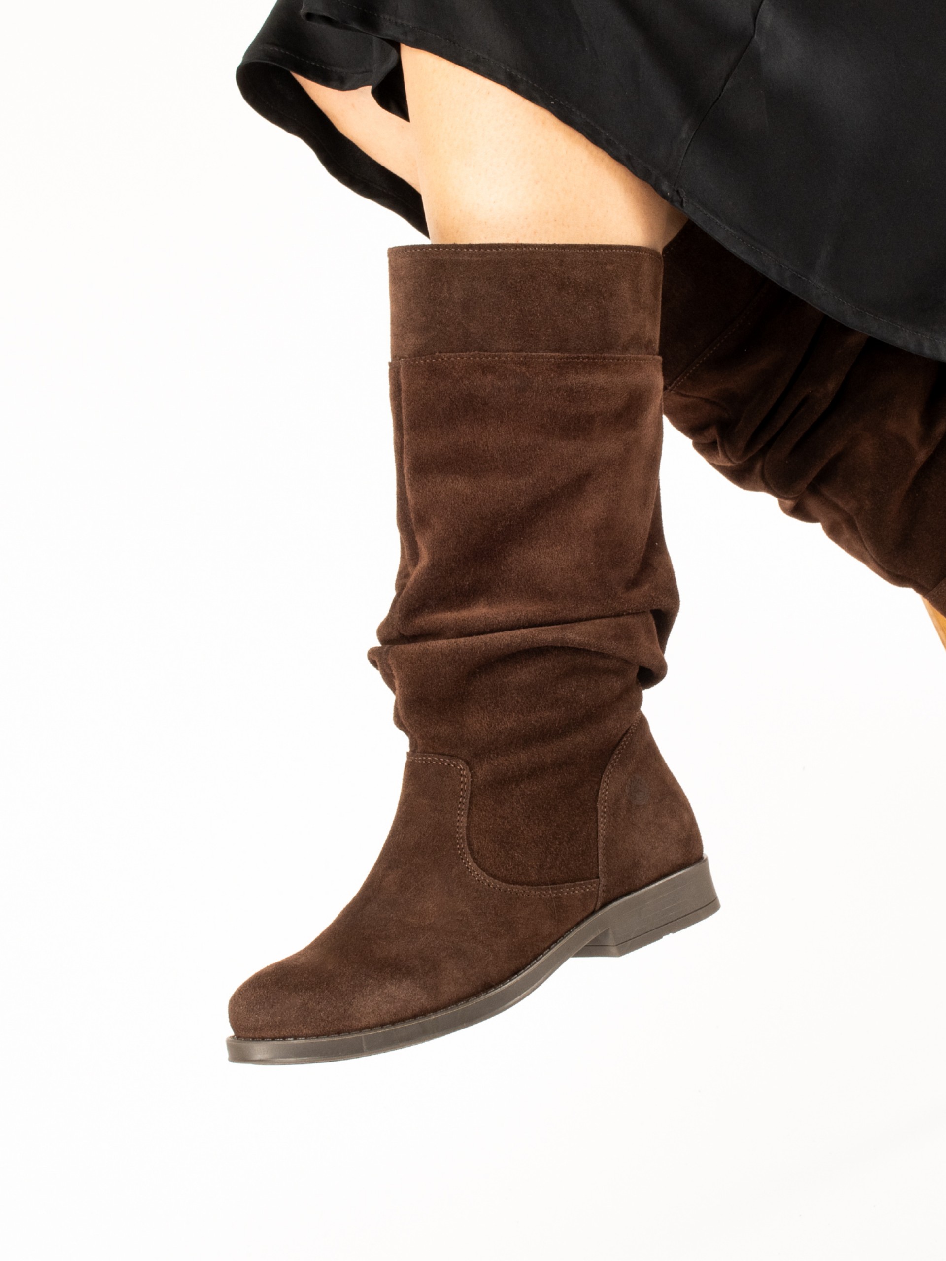 Bota de Cano Alto Enrugado