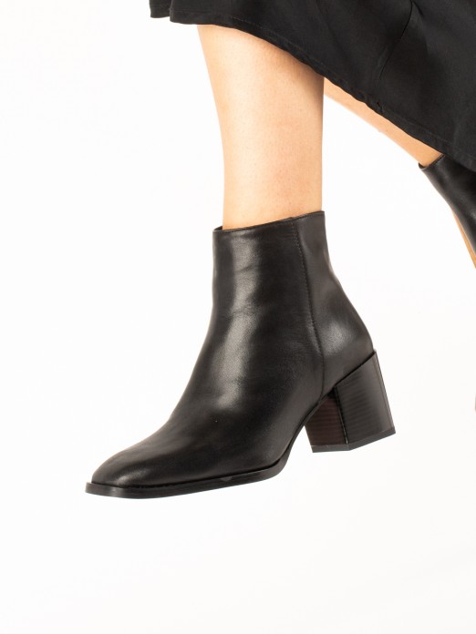 Leather Heeled Ankle Boot Leather Heeled Ankle Boot