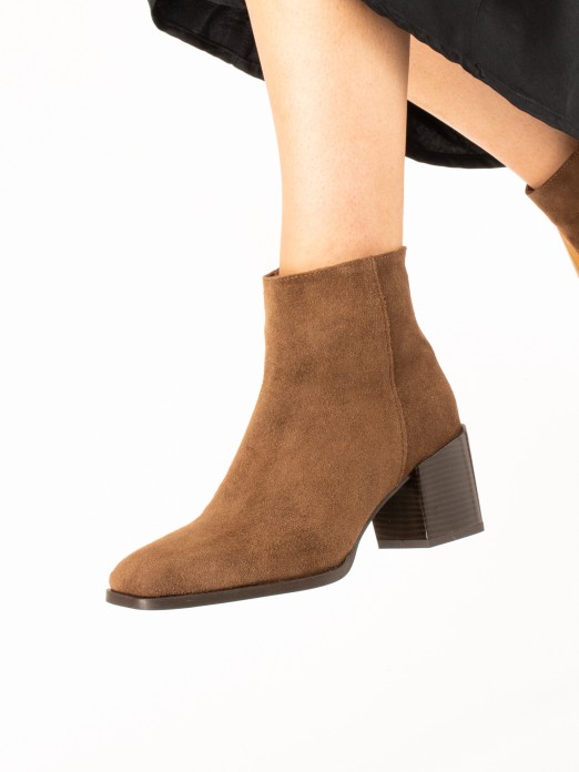 Suede Heeled Ankle Boots Suede Heeled Ankle Boots