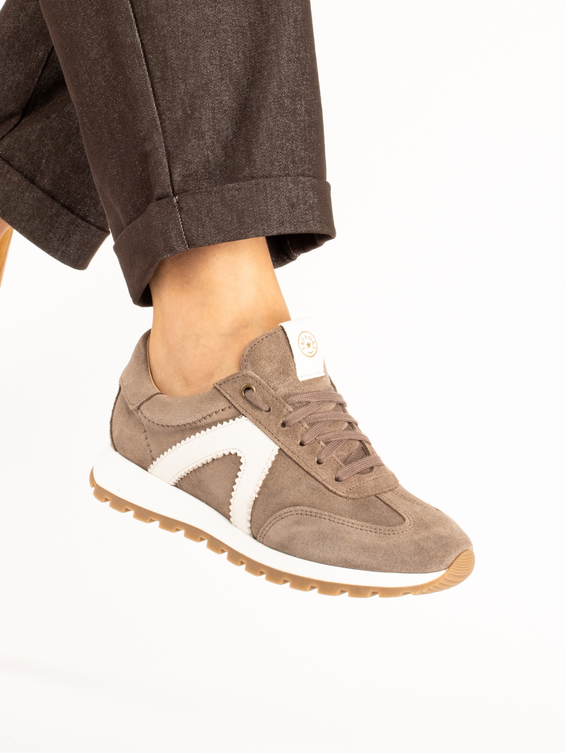 Suede and Leather Sneakers