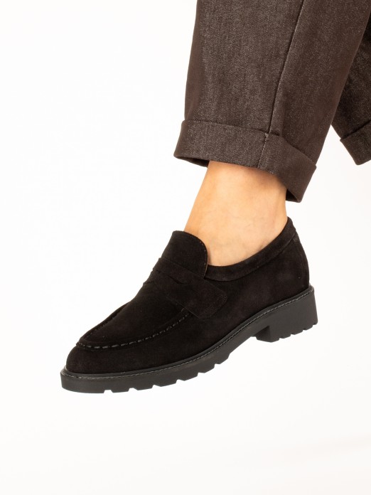 Suede Loafers