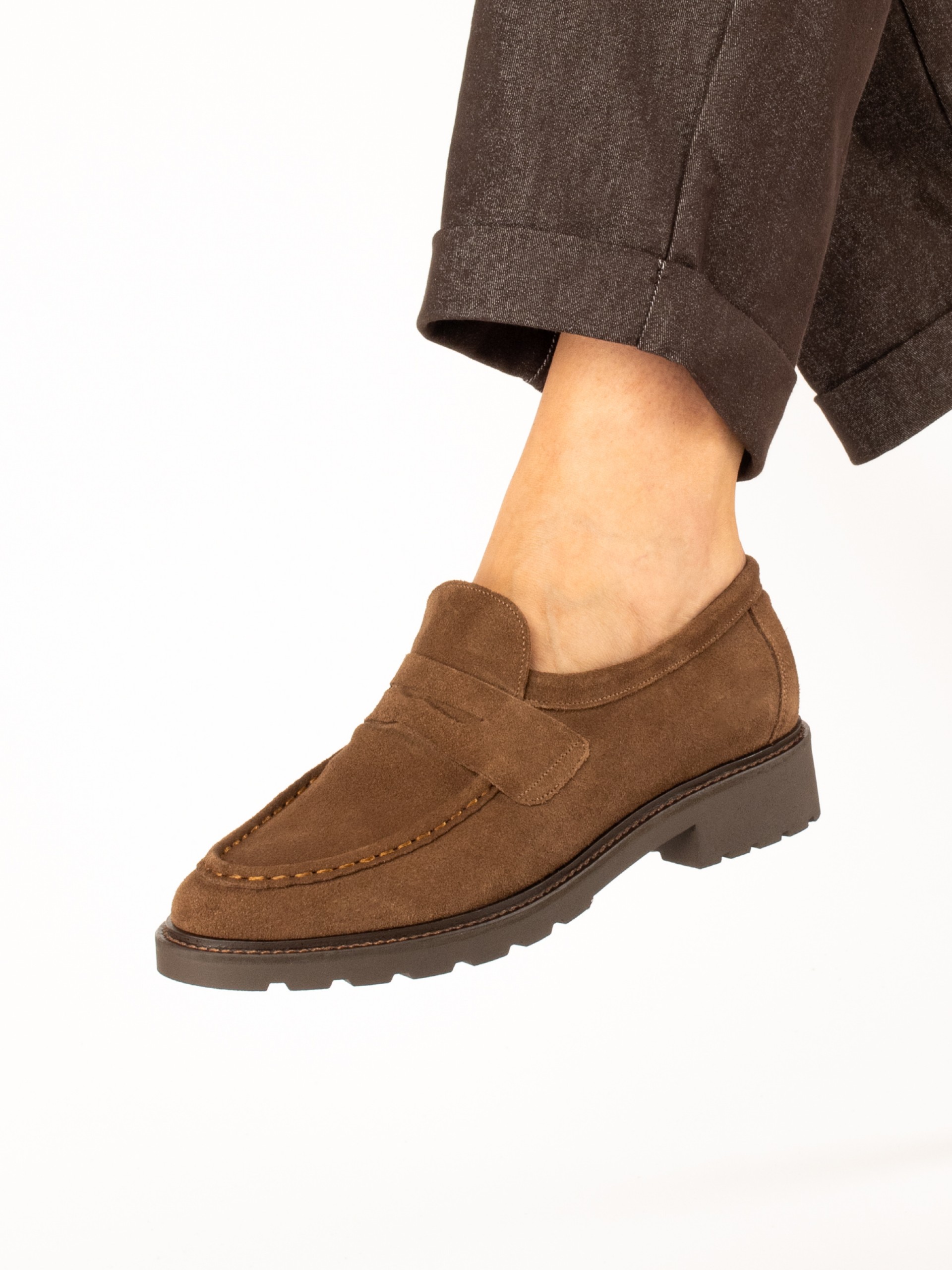 Suede Loafers