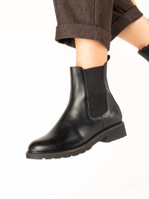 Suede Ankle Boots with Elastic